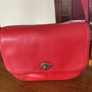 Coach small leather shoulder bag
